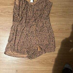 H&M Leopard Print Romper